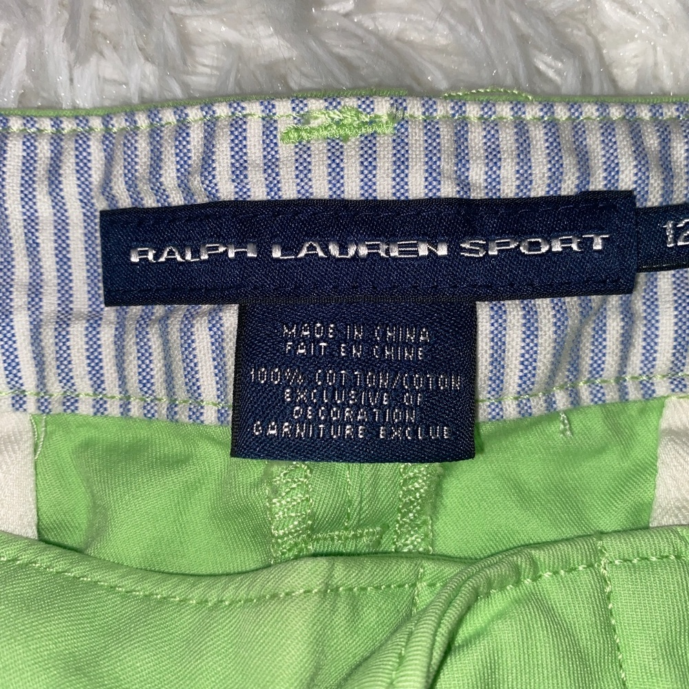 Bright Green Ralph Lauren Sport Cotton Pants - Picture 2 of 5
